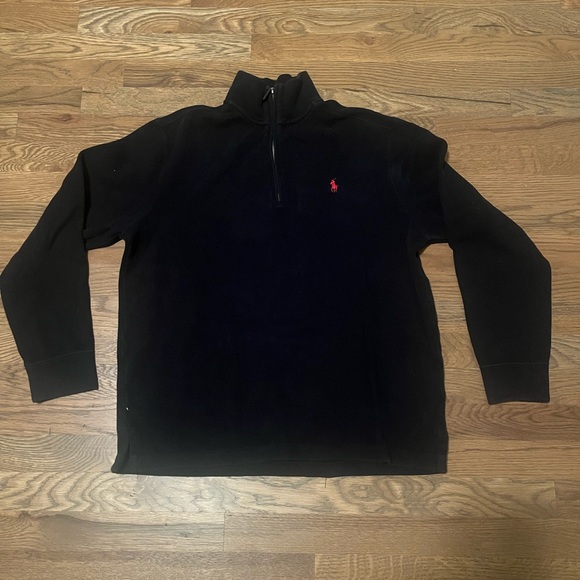 Polo Ralph Lauren Sweater Quarter Zip Medium Black - Picture 3 of 3